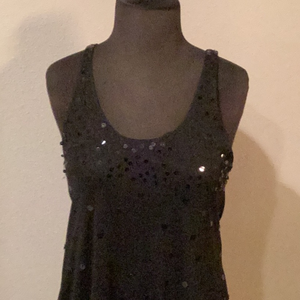 Holiday! Black sequin sheath dress